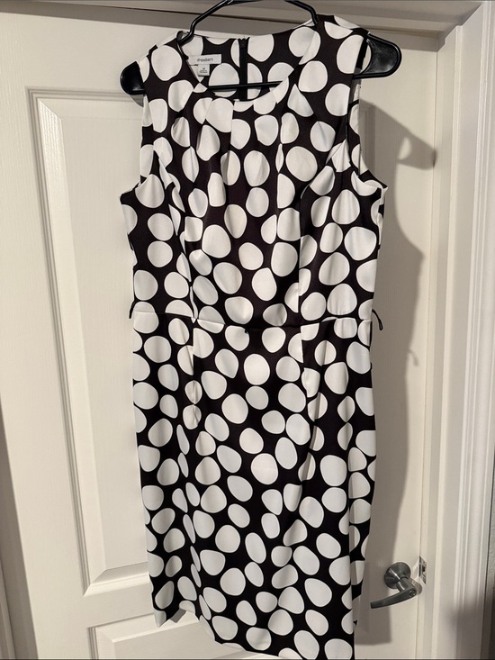 Dress Barn Dresses & Skirts - Dress Barn Black and White Polka Dot Sleeveless Dress